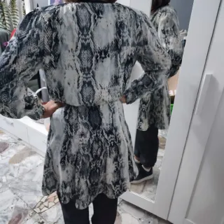 Vestito donna corto fantasia pitone