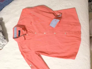 Camisa niño manga larga rayas Talla 6 .