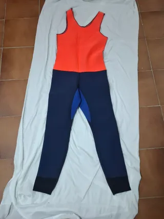 Traje Neopreno Niño Completo Azul y Naranja
