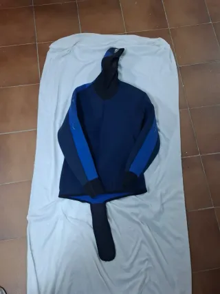 Traje Neopreno Niño Completo Azul y Naranja