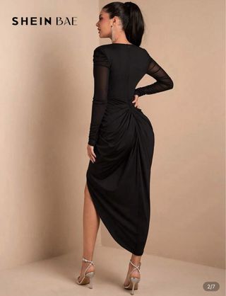 Vestido SHEIN BAE Negro