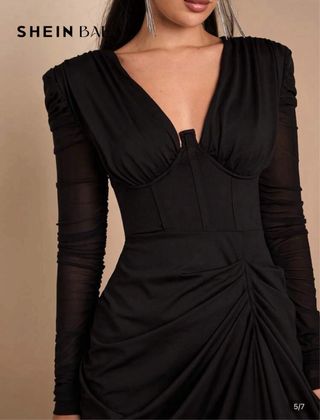 Vestido SHEIN BAE Negro