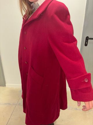 Abrigo largo lana y cachemira vintage