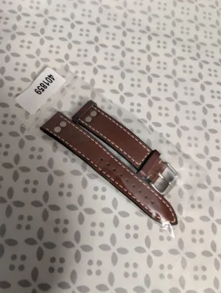 Correa Laco Piel Marrón 20mm