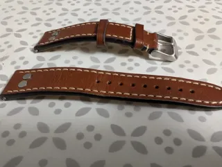 Correa Laco Piel Marrón 20mm