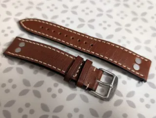 Correa Laco Piel Marrón 20mm