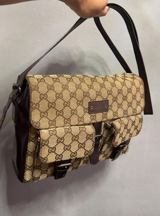 GUCCI BOLSO BANDOLERA HOMBRE MUJER MONOGRAM MARRON