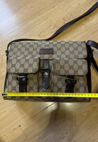 GUCCI BOLSO BANDOLERA HOMBRE MUJER MONOGRAM MARRON