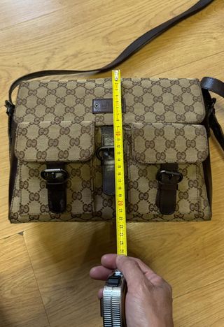 GUCCI BOLSO BANDOLERA HOMBRE MUJER MONOGRAM MARRON