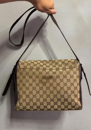 GUCCI BOLSO BANDOLERA HOMBRE MUJER MONOGRAM MARRON