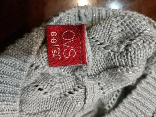 Berretto bambina con fili argentati