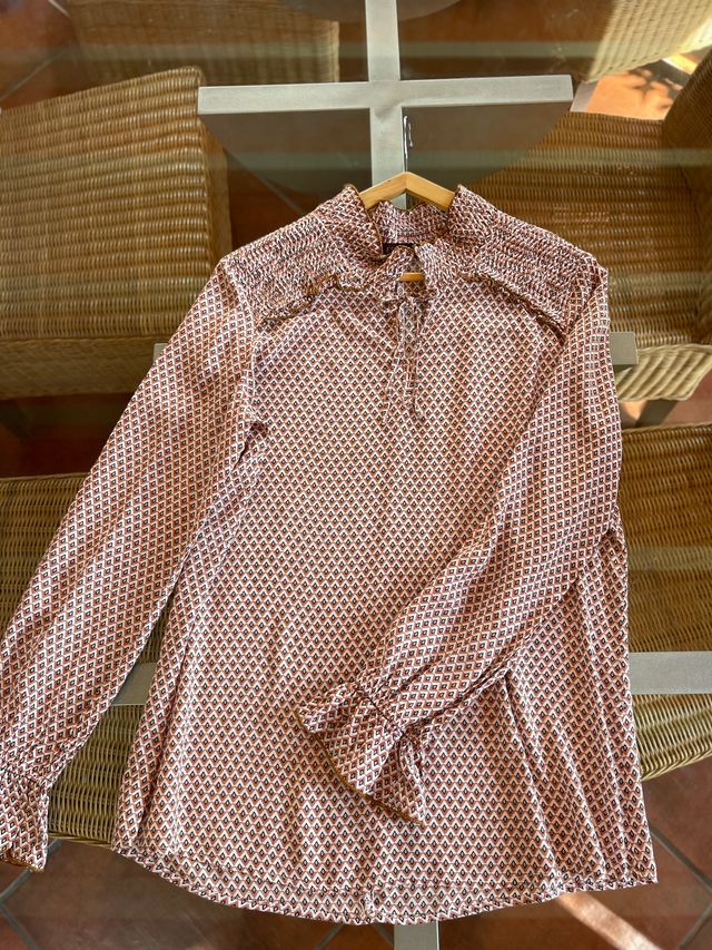 Blusa Estalot Multicolor Manga Larga