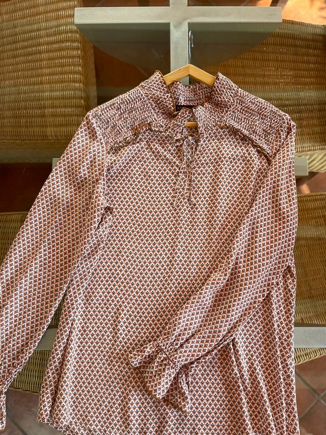 Blusa Estalot Multicolor Manga Larga