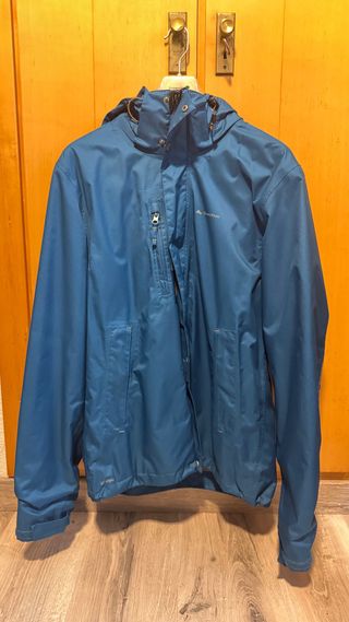 Chaqueta Quechua Impermeable Azul Talla L
