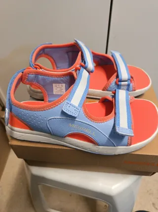 Sandalias Merrell Niña Azul Naranja