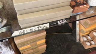 Mesa de cristal elegante (180x90cm)