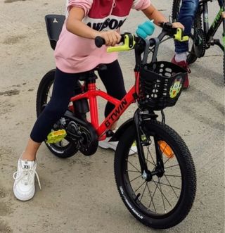 Bicicleta infantil B'twin roja