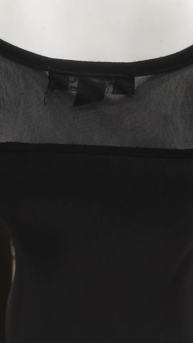 Vestito Amisu Nero e Rosso Taglia S