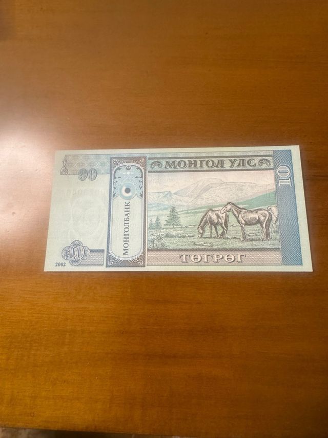 Banconota Mongolia 10 Togrog