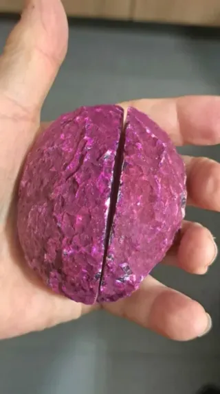 Geode diviso in 2 parti - Cristallo e Agata