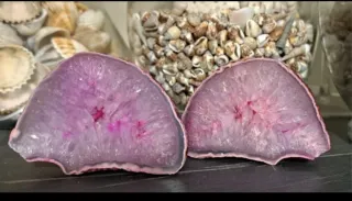 Geode diviso in 2 parti - Cristallo e Agata