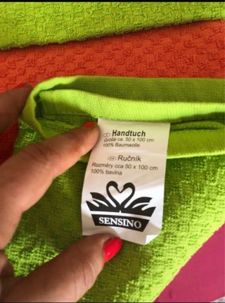 Set 3 Asciugamani Cotone Nuovi