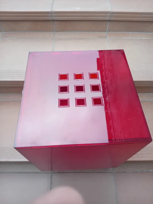 Cajón LEKMAN IKEA rojo
