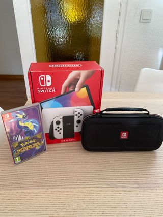 Nintendo Switch OLED + Pokémon Púrpura