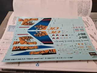 Rarisima maqueta F-16 Hasegawa Tiger Meet 1991