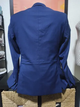 Americana Massimo Dutti Talla 48 Azul