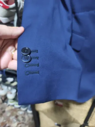 Americana Massimo Dutti Talla 48 Azul