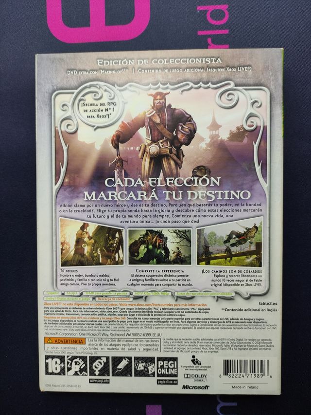 Fable 2 Edicion Limitada XBOX 360