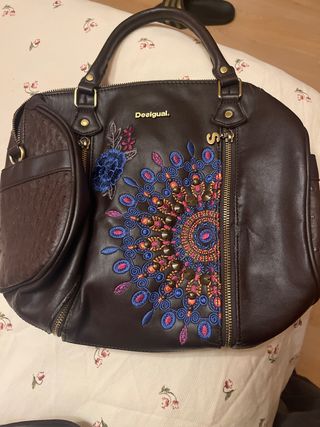 Bolso Desigual Marrón Multicolor