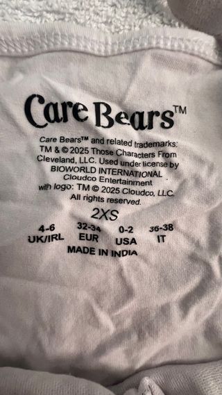 Pijama Care Bears XXS