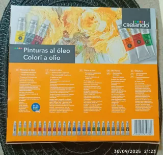Caja 24 Pinturas al Óleo Crelado 18 ml