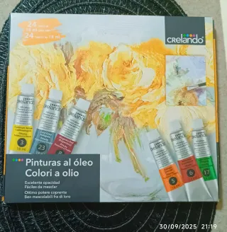 Caja 24 Pinturas al Óleo Crelado 18 ml