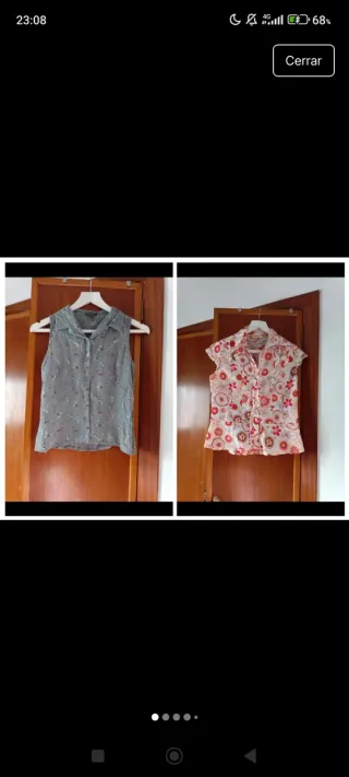 Lote 2 camisas sin mangas