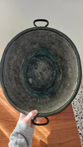 Catino/paiolo rame con manici vintage