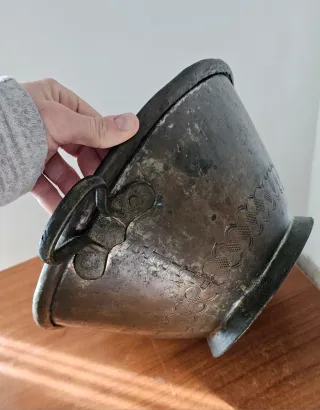 Catino/paiolo rame con manici vintage