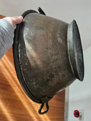 Catino/paiolo rame con manici vintage