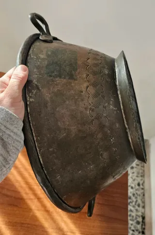 Catino/paiolo rame con manici vintage