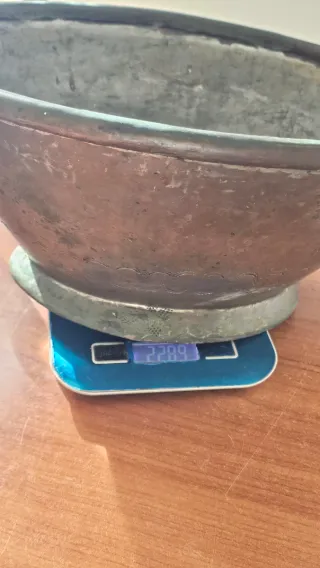 Catino/paiolo rame con manici vintage