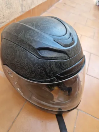 Casco Integral Negro Talla L