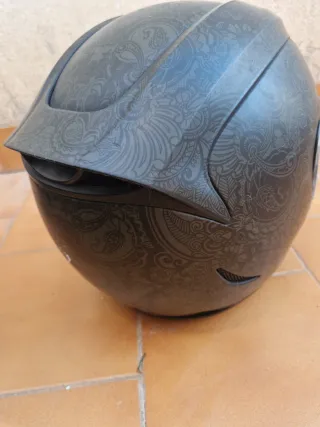 Casco Integral Negro Talla L