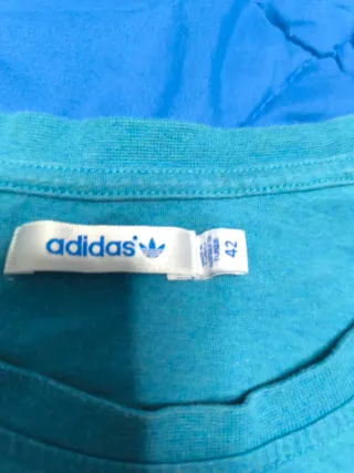 Camiseta Adidas Azul Logo Trefoil