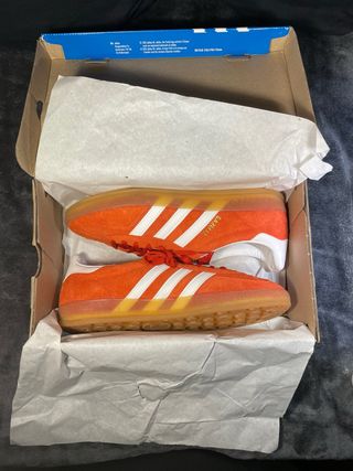 Adidas Gazelle Naranja/Blanco