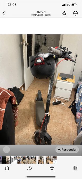 Patinete eléctrico con casco Patinete xiomi pro 4