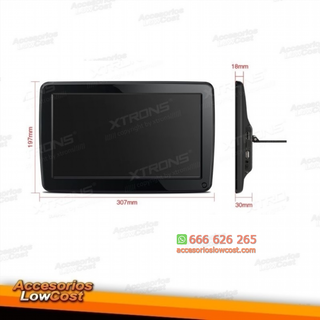 Reproductor multimedia portátil para reposacabeza