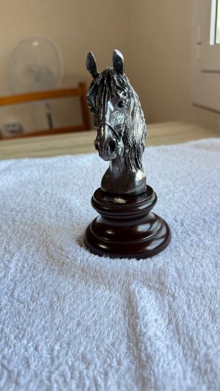 Busto cavallo vintage in argento