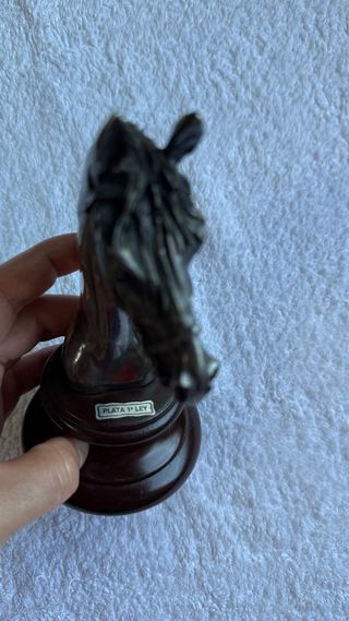 Busto cavallo vintage in argento